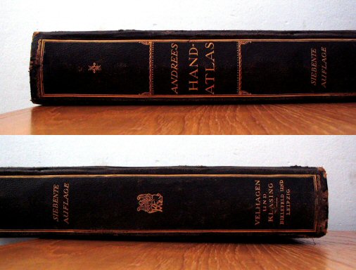 Andrees Handatlas 1921
Rug atlasband