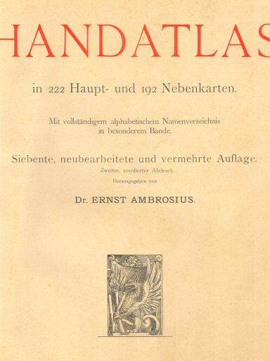 Andrees Handatlas 1921
Titelpagina 2e uitgave