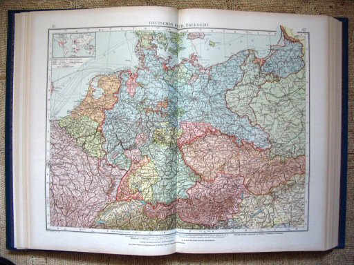 Andrees Handatlas 1921, 1e uitgave
Duitsland (kaart 41.42)
