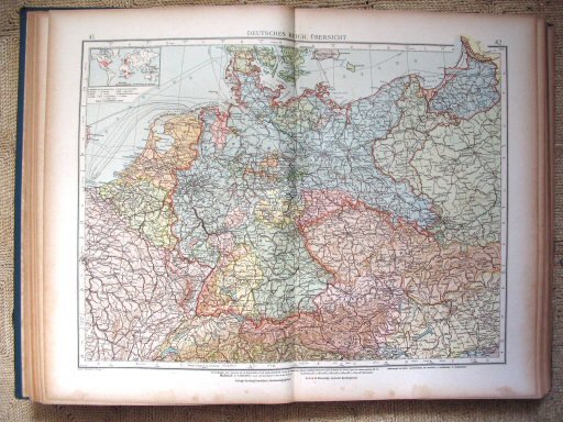 Andrees Handatlas 1921, 2e uitgave
Duitsland (kaart 41.42)