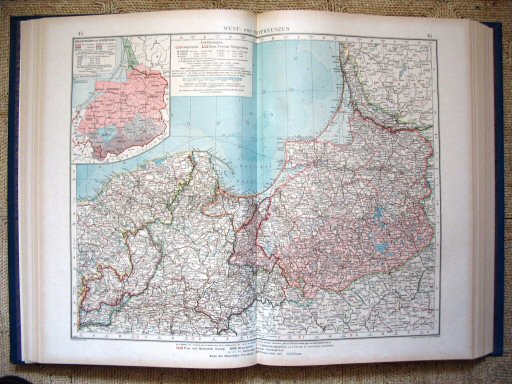 Andrees Handatlas 1921
West- en Oost-Pruisen (kaart 45.46)