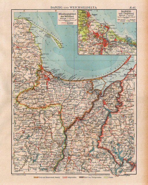 Andrees Handatlas 1921
Danzig (nu: Gdańsk) (kaart R.45)