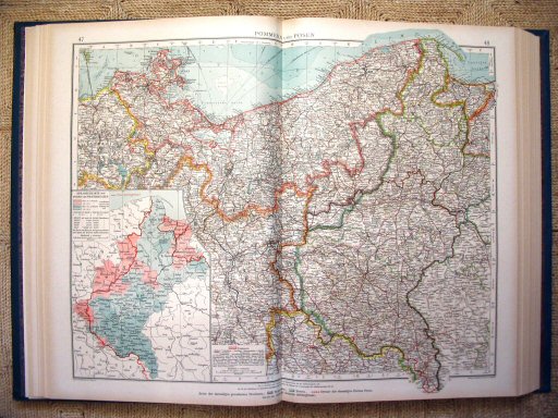 Andrees Handatlas 1921
Pommeren en Posen (kaart 47.48)