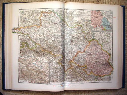 Andrees Handatlas 1921, 1e uitgave
Silezië (kaart 51.52)