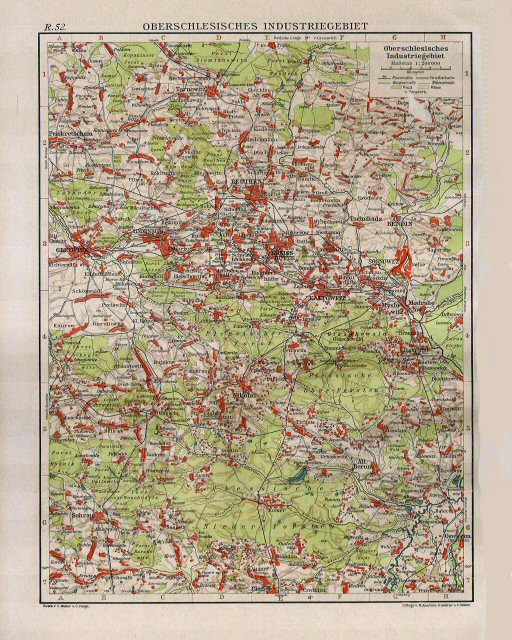 Andrees Handatlas 1921, 1e uitgave
Opper-Silezië (kaart R.52)