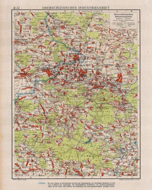 Andrees Handatlas 1921, 2e uitgave
Opper-Silezië (kaart R.52)