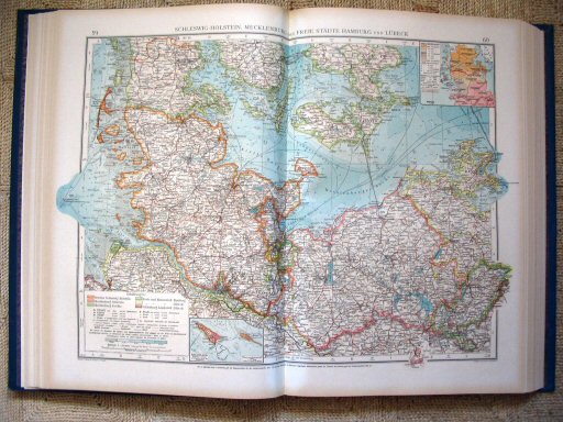 Andrees Handatlas 1921
Noord-Duitsland (kaart 59.60)