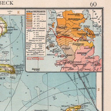 Andrees Handatlas 1921
Talenkaartje Sleeswijk (bijkaart 59.60)