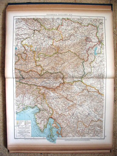 Andrees Handatlas 1921, 2e uitgave
Oost-Oostenrijk (kaart 77.78)