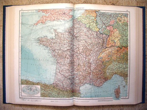 Andrees Handatlas 1921
Frankrijk (kaart 87.88)