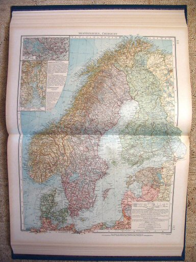 Andrees Handatlas 1921
Scandinavië (kaart 111.113)