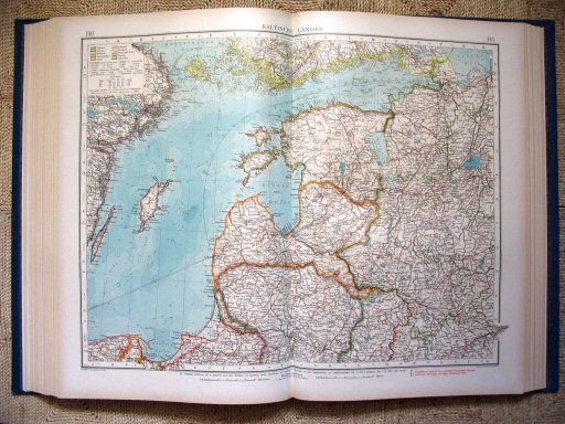 Andrees Handatlas 1921, 1e uitgave
Baltische staten (kaart 140.141)