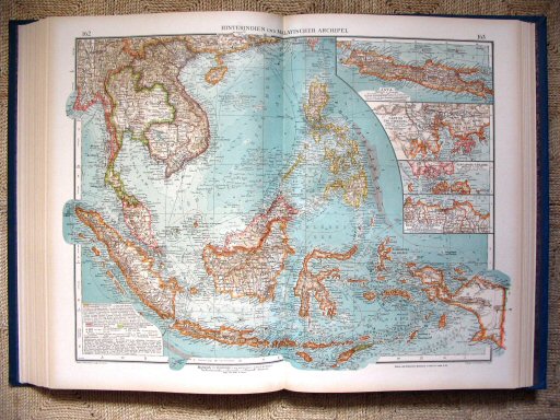 Andrees Handatlas 1921
Zuidoost Azië (kaart 162.163)