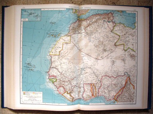 Andrees Handatlas 1921
Noordwest-Afrika (kaart 174.175)