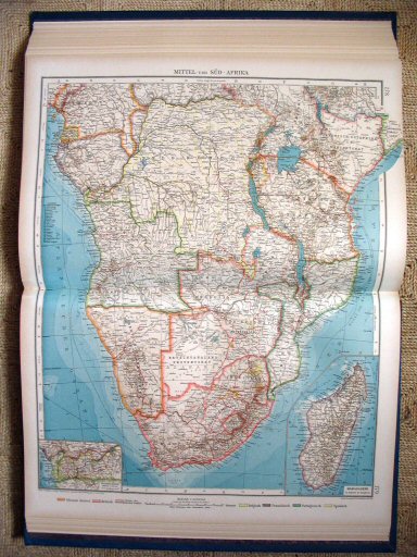 Andrees Handatlas 1921
Midden- en Zuid-Afrika (kaart 178.179)
