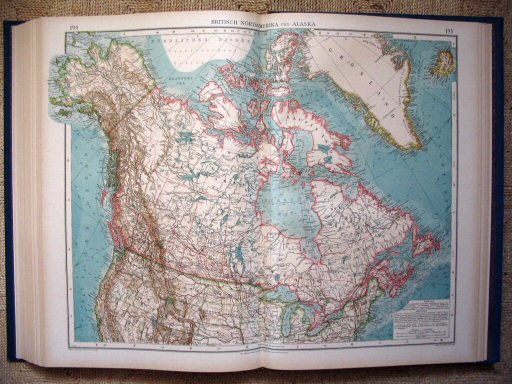 Andrees Handatlas 1921
Brits Noord-Amerika (kaart 194.195)