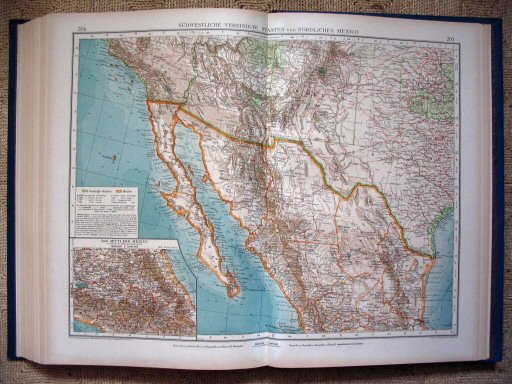 Andrees Handatlas 1921
Verenigde Staten ZW (kaart 206.207)