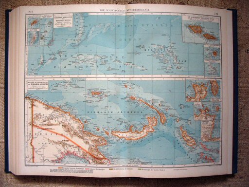 Andrees Handatlas 1921
Eilanden in de Zuidzee, II (kaart 223.224)