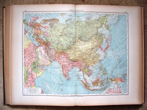 Andrees Handatlas 1922
146.147. Asien, Übersicht