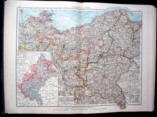 Andrees Handatlas 1924/25
47.48. Pommern und Posen