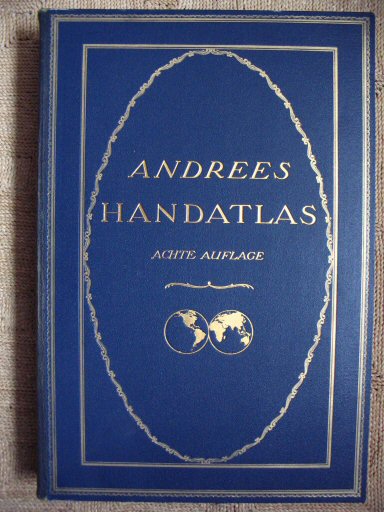 Andrees Handatlas 1930
Voorkant atlasband