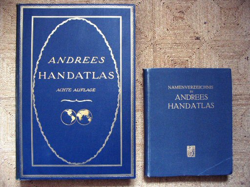 Andrees Handatlas 1930
Atlasband en registerband / Atlas volume and index volume
