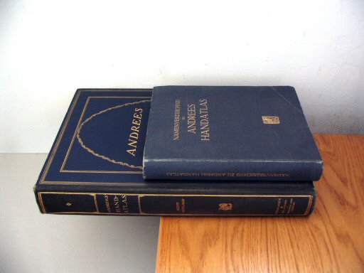 Andrees Handatlas 1930
Atlasband en registerband / Atlas volume and index volume