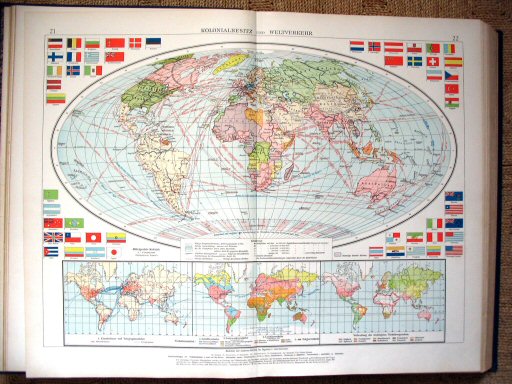 Andrees Handatlas 1930
21.22. Kolonialbesitz und Weltverkehr
