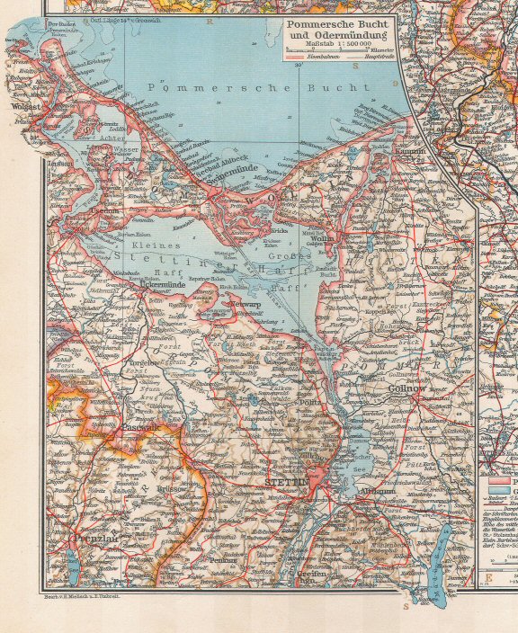 Andrees Handatlas 1930
47.48.a. Pommersche Bucht und Odermündung