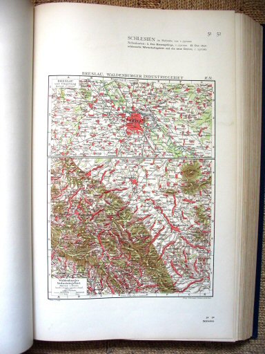Andrees Handatlas 1930
R.51. Breslau. Waldenburger Industriegebiet