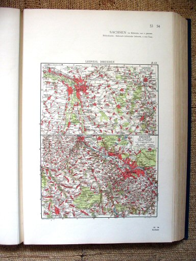 Andrees Handatlas 1930
R.53. Leipzig. Dresden