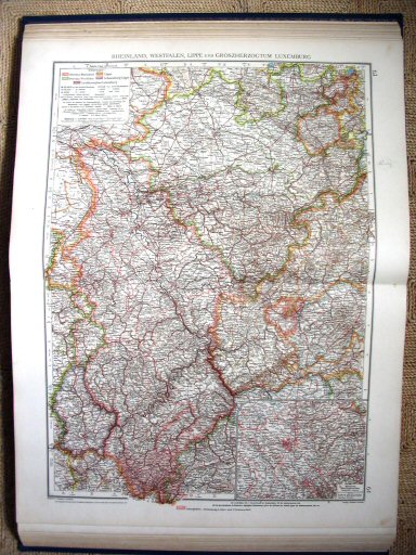 Andrees Handatlas 1930
63.64. Rheinland, Westfalen, Lippe und Groszherzogtum Luxemburg