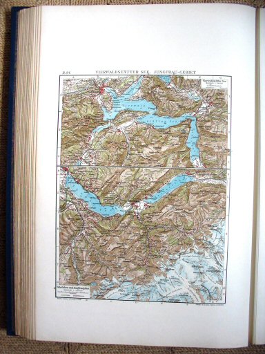 Andrees Handatlas 1930
R.84. Vierwaldstättersee. Jungfrau-Gebiet