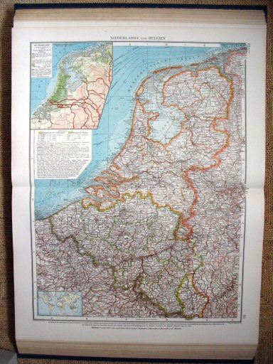 Andrees Handatlas 1930
85.86. Niederlande und Belgien