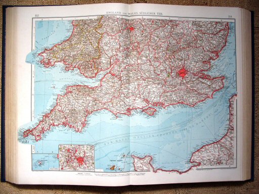 Andrees Handatlas 1930
103.104. England und Wales, südlicher Teil