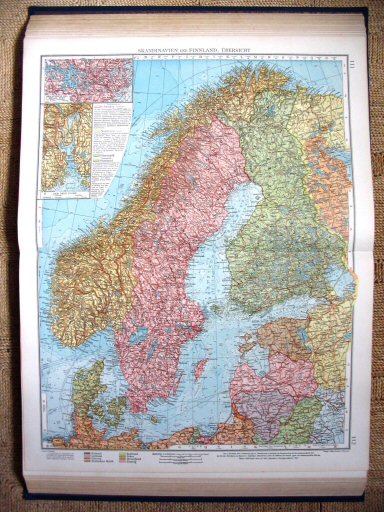 Andrees Handatlas 1930
111.112. Skandinavien und Finnland, Übersicht