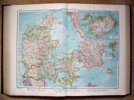Andrees Handatlas 1930
113.114. Dänemark und Island