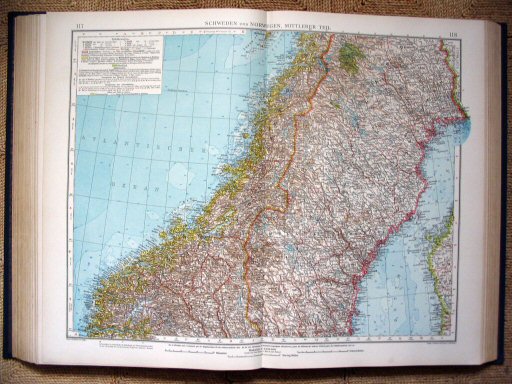 Andrees Handatlas 1930
117.118. Schweden und Norwegen, mittlerer Teil