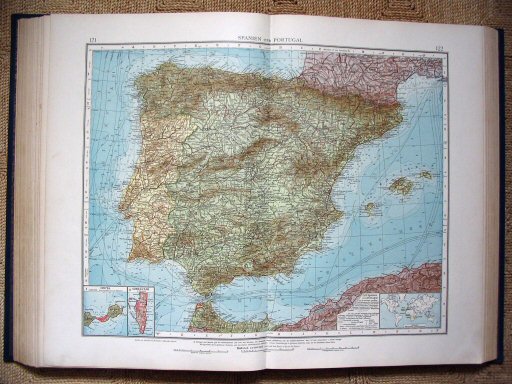 Andrees Handatlas 1930
121.122. Spanien und Portugal