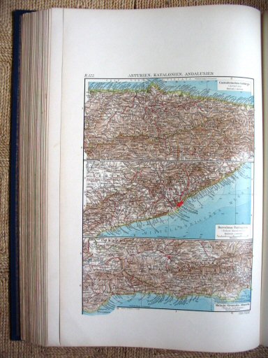 Andrees Handatlas 1930
R.122. Asturien. Katalonien. Andalusien