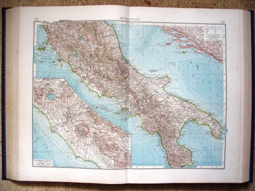 Andrees Handatlas 1930
127.128. Mittelitalien