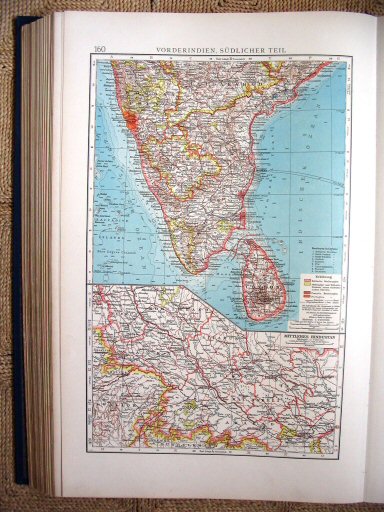 Andrees Handatlas 1930
160. Vorderindien, südlicher Teil