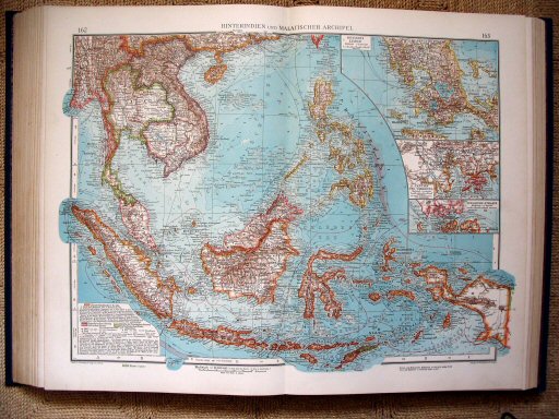 Andrees Handatlas 1930
162.163. Hinterindien und Malaiischer Archipel