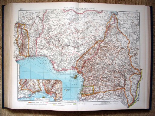 Andrees Handatlas 1930
184.185. Die Länder am Golf von Guinea