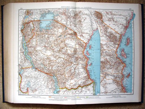 Andrees Handatlas 1930
186.187. Mittleres Ostafrika und Sansibar