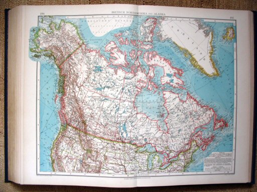 Andrees Handatlas 1930
194.195. Britisch Nordamerika und Alaska