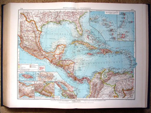 Andrees Handatlas 1930
208.209. Mittelamerika und Westindien