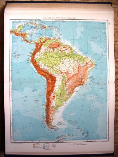 Andrees Handatlas 1930
210.211. Südamerika, physische Übersicht