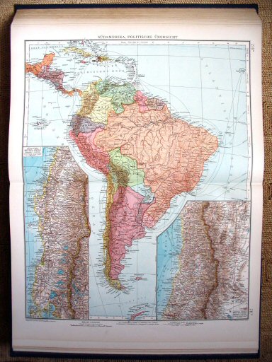 Andrees Handatlas 1930
210a.211a. Südamerika, politische Übersicht