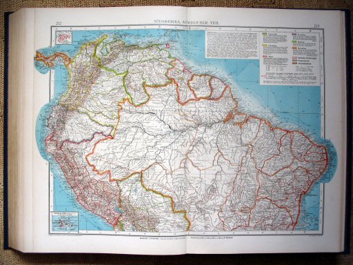 Andrees Handatlas 1930
212.213. Südamerika, nördlicher Teil